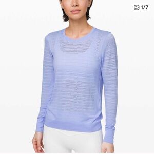 Lululemon Breeze By Long Sleeve *Squad Lavender Dusk sz 8